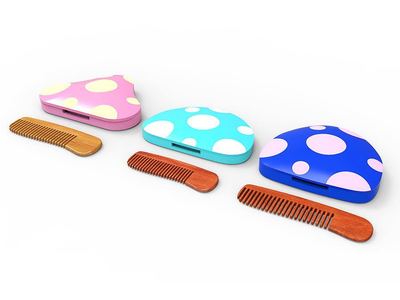 蘑菇梳妝盒 自然美學(xué)與現(xiàn)代工業(yè)的匠心融合